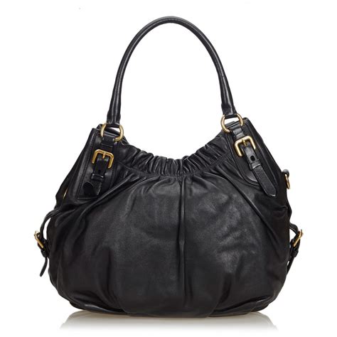 prada hobo replica handbags|black used Prada bag.